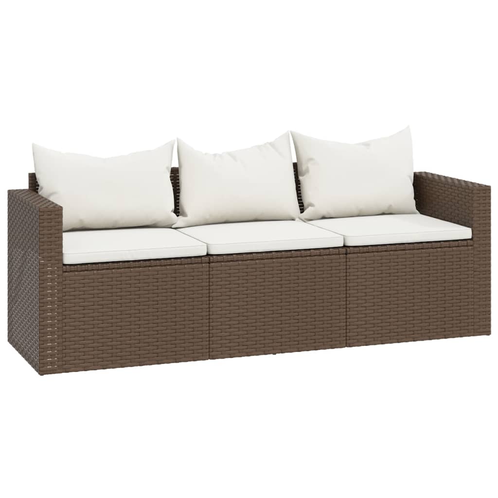 Set Mobili da Giardino Marrone in Polyrattan 362329