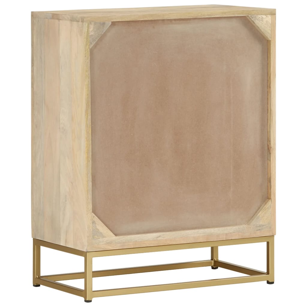 Credenza con 2 Ante 55x30x70 cm in Legno Massello di Mango 352039