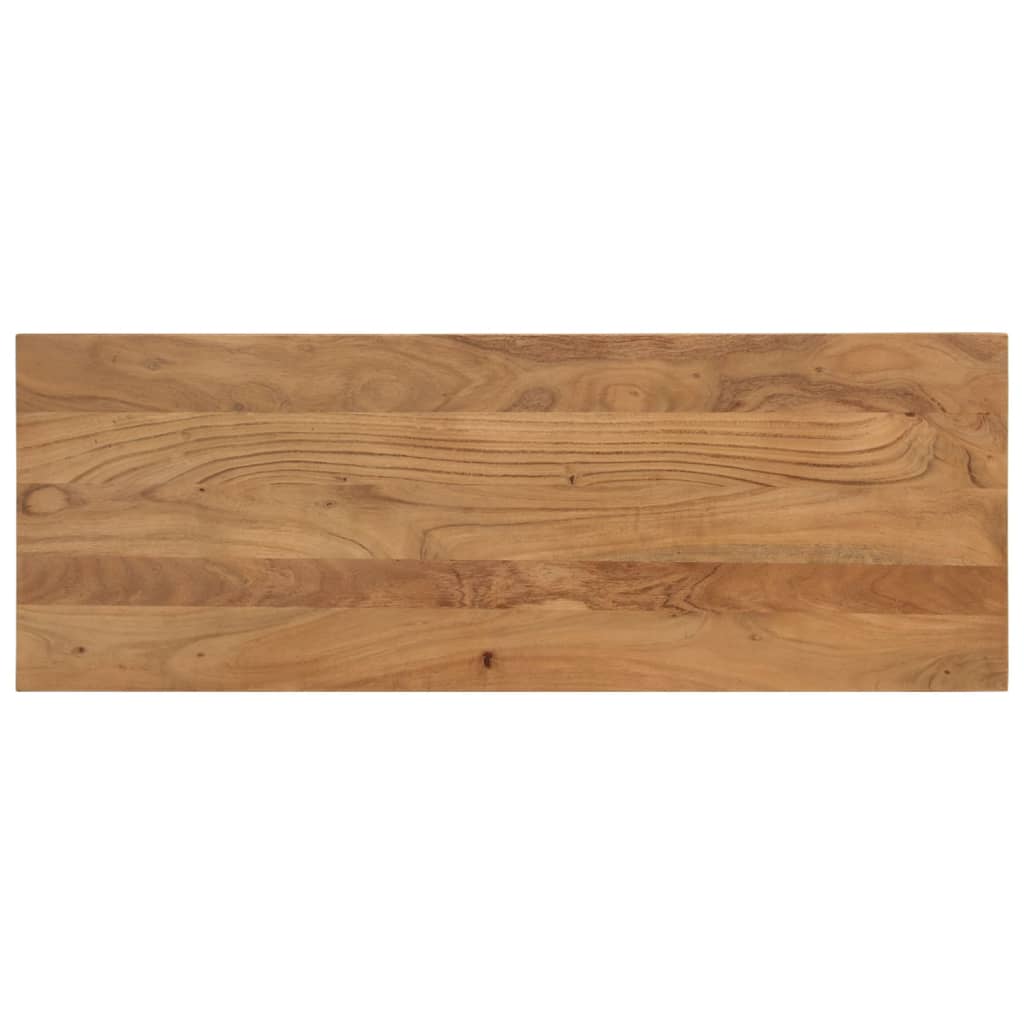 Panca da Pranzo 110x40x46 cm Legno Massello di Acacia e Acciaio 352057