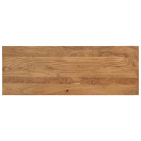 Panca da Pranzo 110x40x46 cm Legno Massello di Acacia e Acciaio 352057