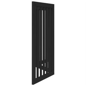 Cancello per Cani Pieghevole 3 Pannelli Nero 150cm Legno Pioppo 352254