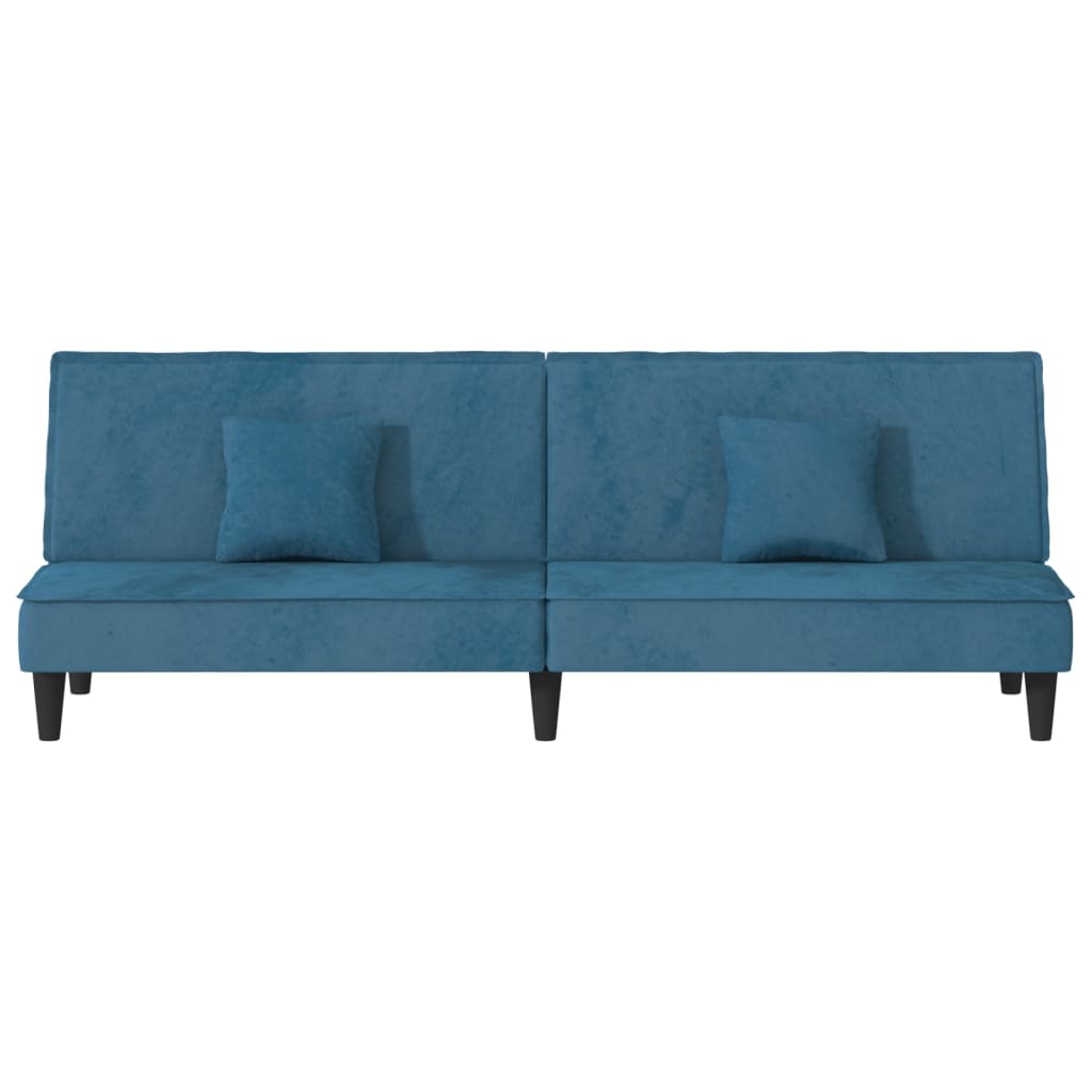 Divano Letto Blu in Velluto 351906