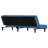 Divano Letto Blu in Velluto 351906