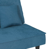 Divano Letto Blu in Velluto 351906