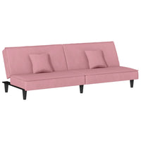 Divano Letto Rosa in Velluto 351910