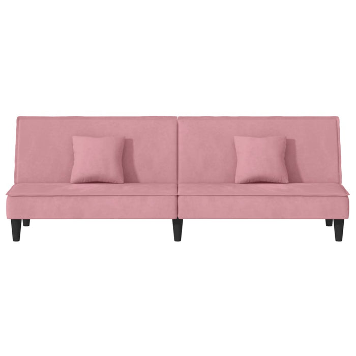 Divano Letto Rosa in Velluto 351910