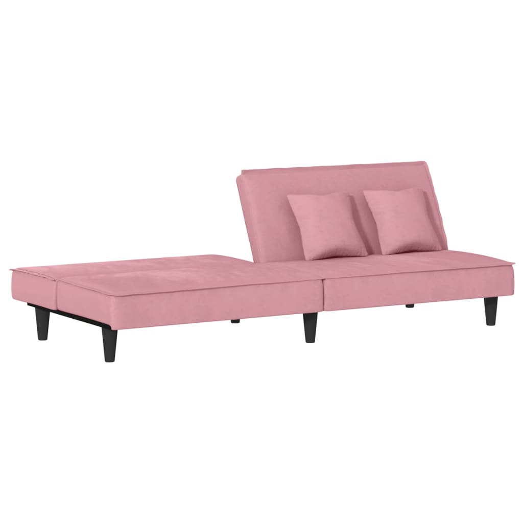 Divano Letto Rosa in Velluto 351910