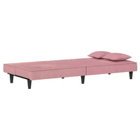 Divano Letto Rosa in Velluto 351910