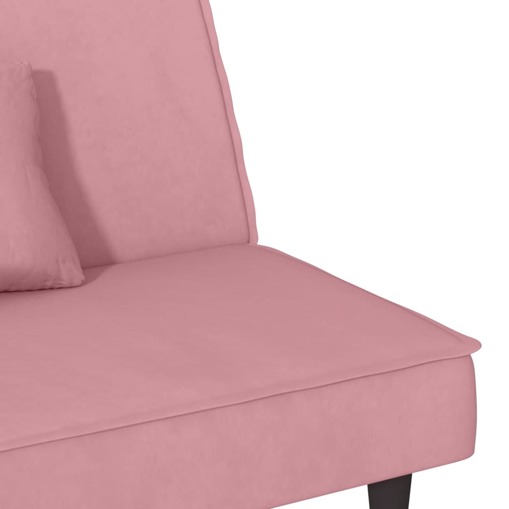 Divano Letto Rosa in Velluto 351910