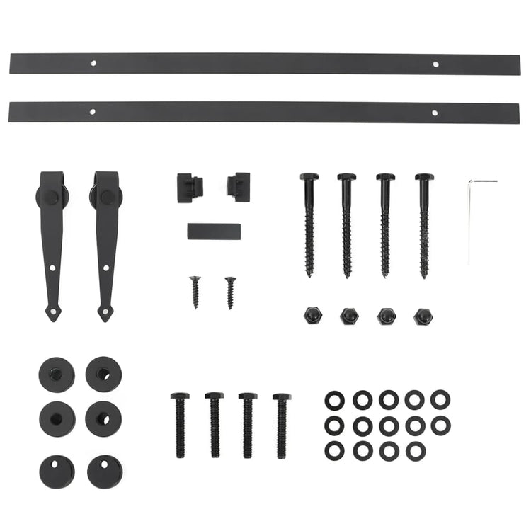 Kit Mini Anta Scorrevole Armadio in Acciaio al Carbonio 122 cm 352306