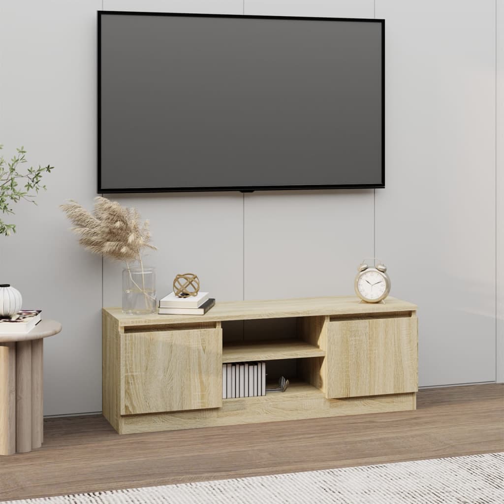 Mobile Porta TV con Anta Rovere Sonoma 102x30x36 cm cod mxl 18849