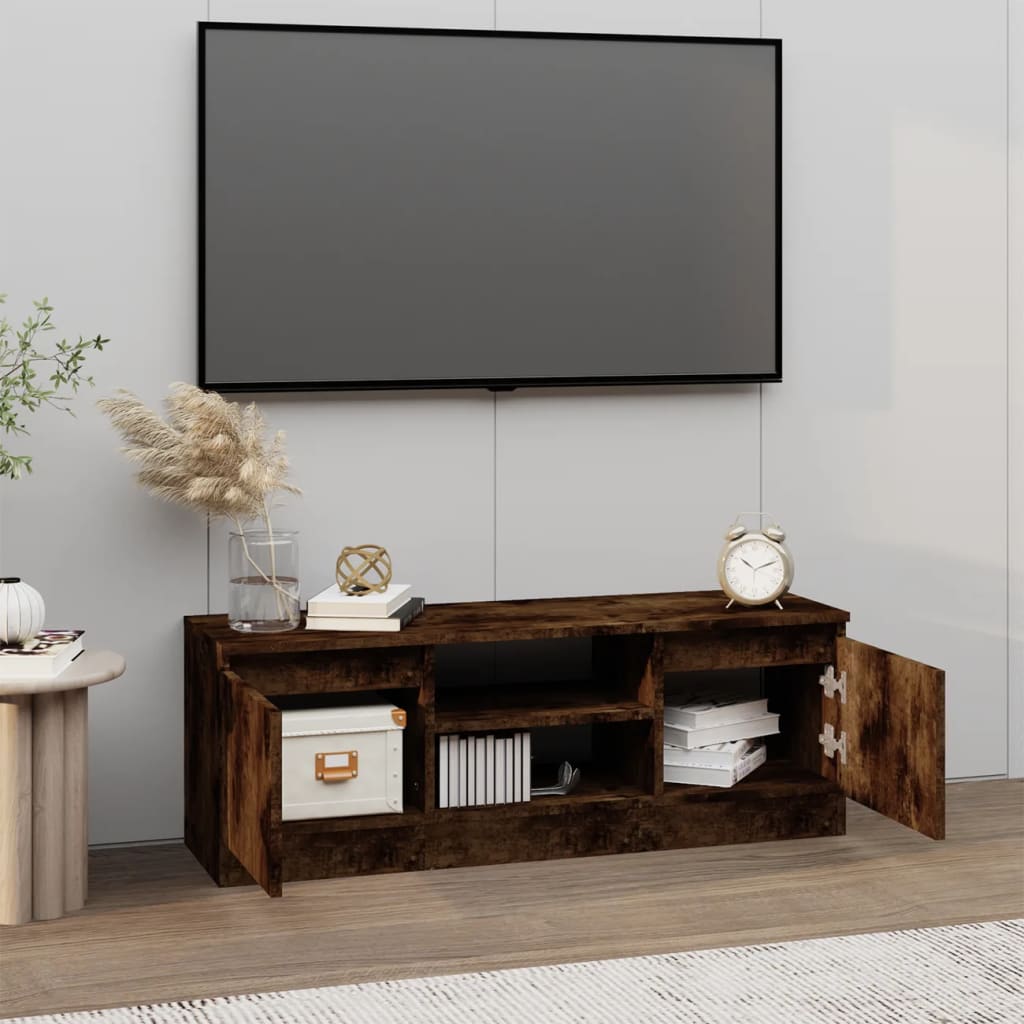 Mobile Porta TV con Anta Rovere Fumo 102x30x36 cm cod mxl 18949