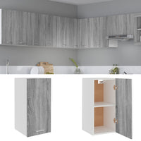 Mobile Pensile Grigio Sonoma 29,5x31x60 cm in Legno Multistrato 826621