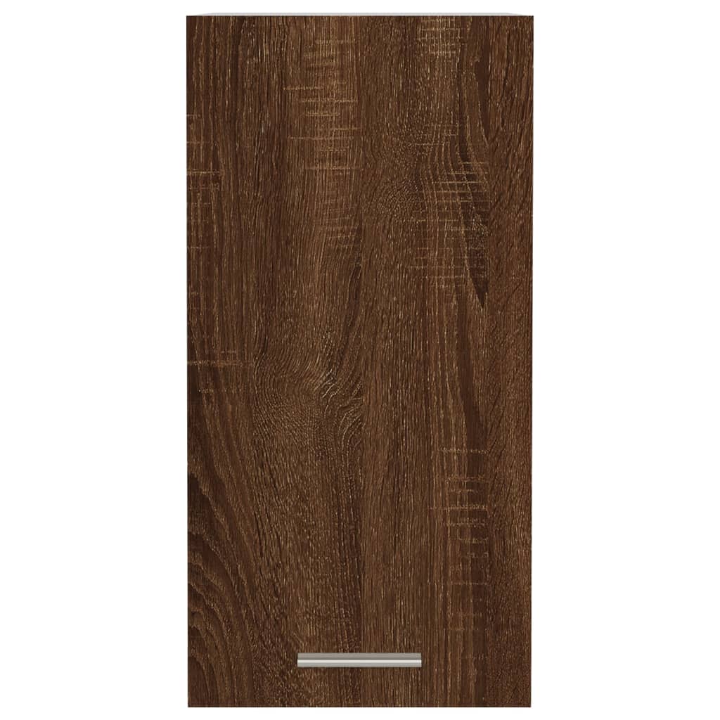 Mobile Pensile Rovere Marrone 29,5x31x60cm in Legno Multistrato 826622