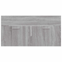 Set Mobili da Bagno 2 pz Grigio Sonoma in Legno Multistrato 826624