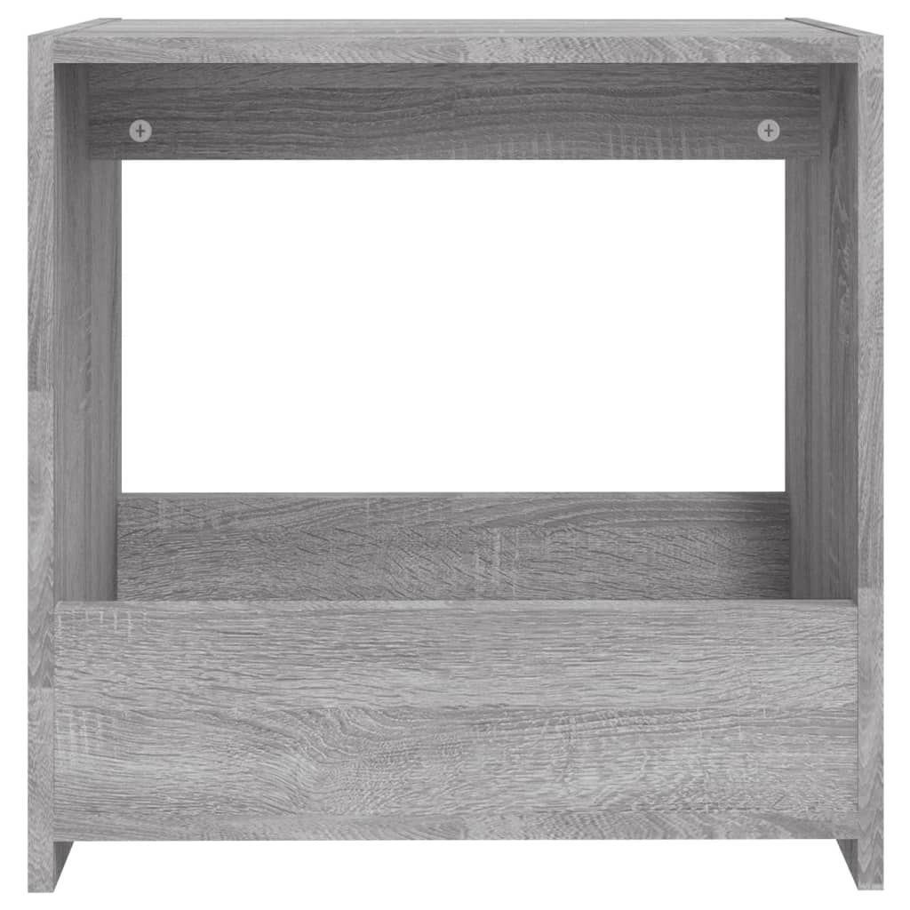 Tavolino Grigio Sonoma 50x26x50 cm in Legno Multistrato cod mxl 24085