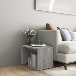 Tavolino Grigio Sonoma 59x36x38 cm in Legno Multistrato 826633