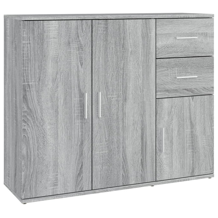 Credenza Grigio Sonoma 91x29,5x75 cm in Legno Multistrato 823275