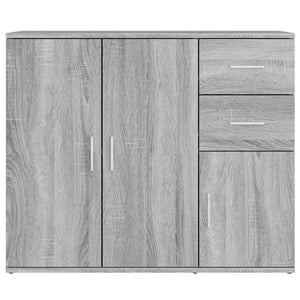 Credenza Grigio Sonoma 91x29,5x75 cm in Legno Multistrato 823275