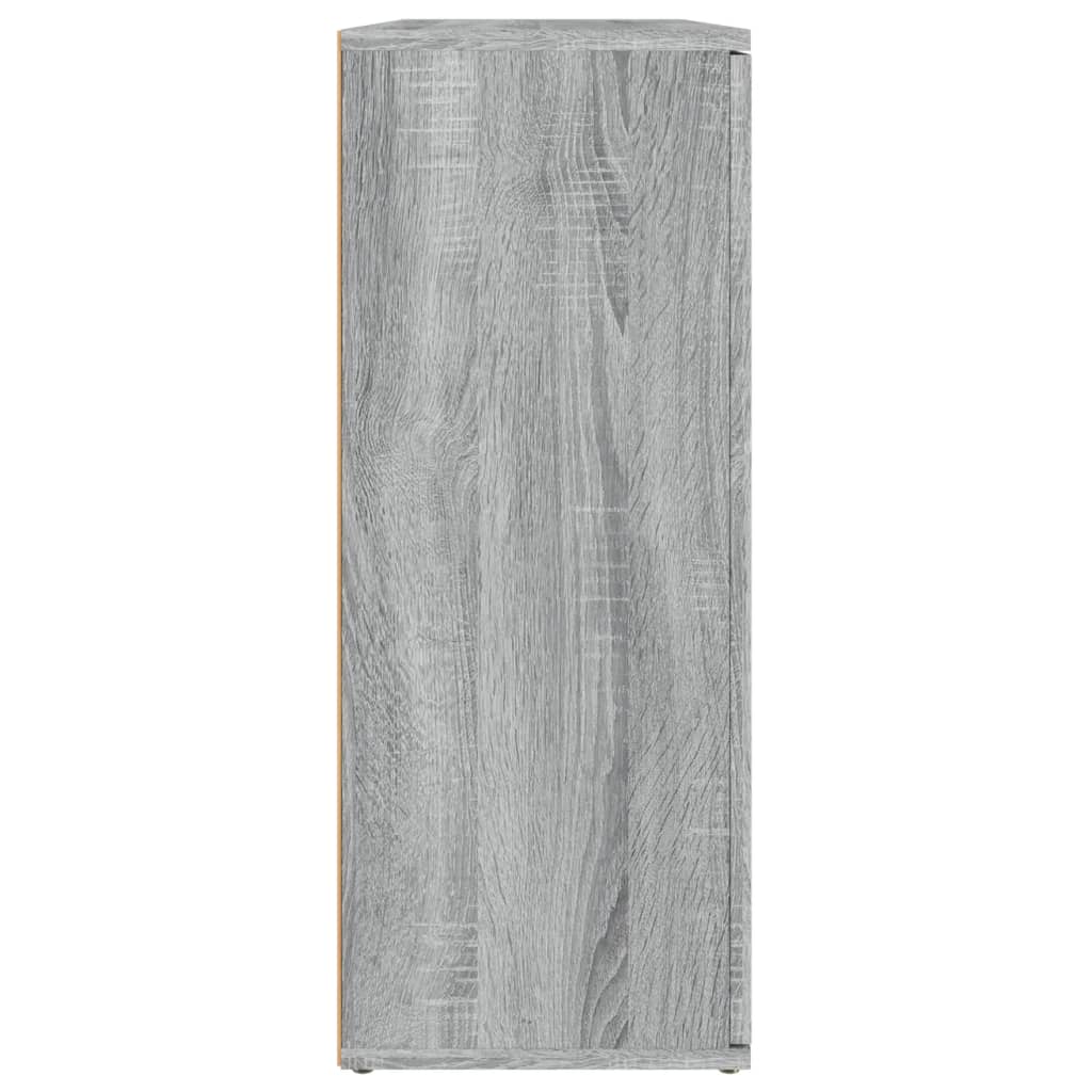 Credenza Grigio Sonoma 91x29,5x75 cm in Legno Multistrato 823275