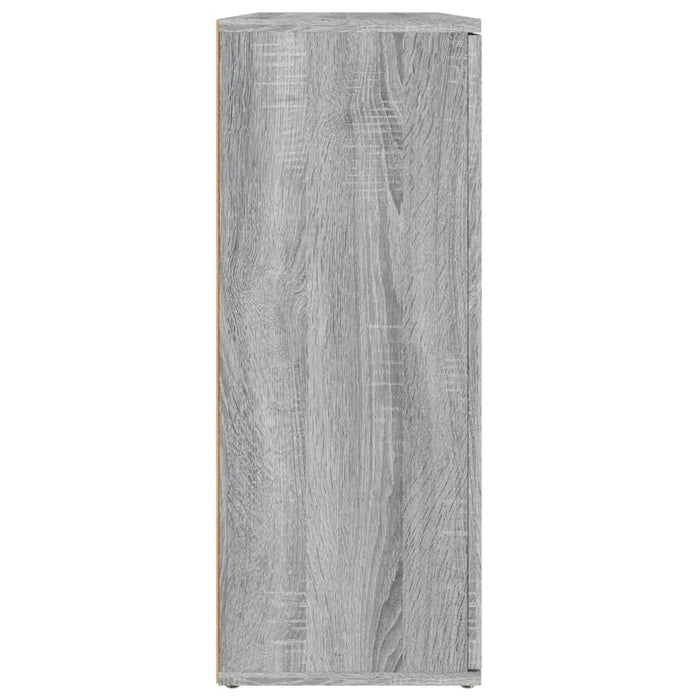 Credenza Grigio Sonoma 91x29,5x75 cm in Legno Multistrato 823275