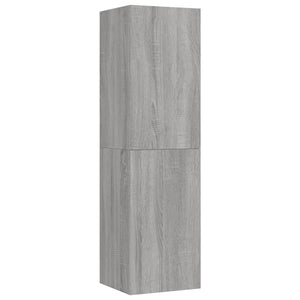 Mobili Porta TV a Parete 2 pz Grigio Sonoma 30,5x30x110 cm 826679