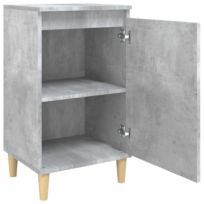 Comodini 2 pz Grigio Cemento 40x35x70 cm in Legno Multistrato 819637