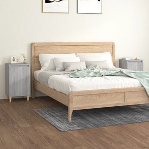 Comodini 2 pz Grigio Sonoma 40x35x70 cm in Legno Multistratocod mxl 126860