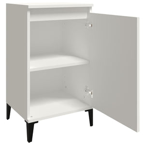 Comodino Bianco 40x35x70 cm in Legno Multistrato 819644