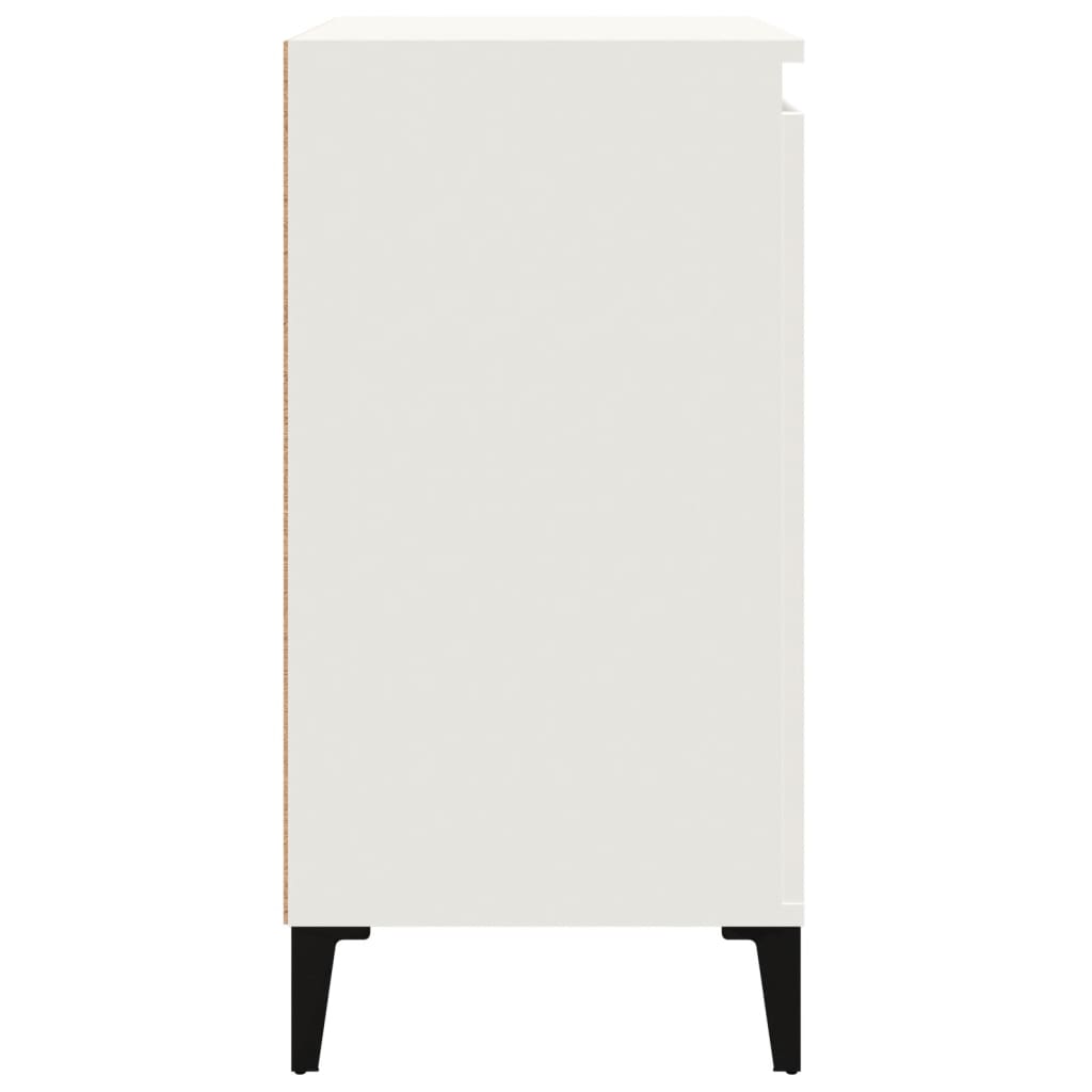 Comodino Bianco 40x35x70 cm in Legno Multistrato 819644