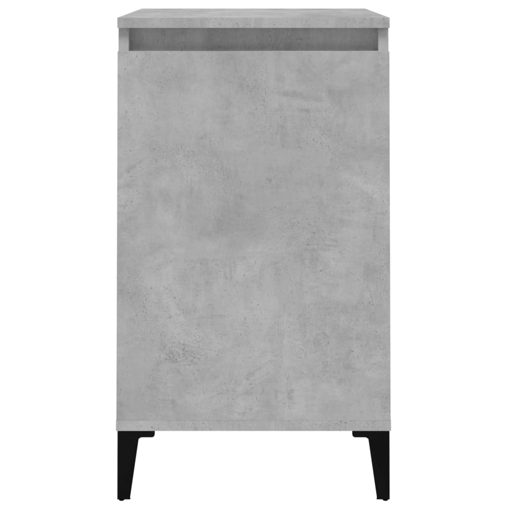 Comodini 2 pz Grigio Cemento 40x35x70 cm in Legno Multistrato 819653