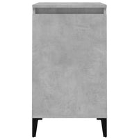 Comodini 2 pz Grigio Cemento 40x35x70 cm in Legno Multistrato 819653