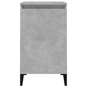 Comodini 2 pz Grigio Cemento 40x35x70 cm in Legno Multistrato 819653