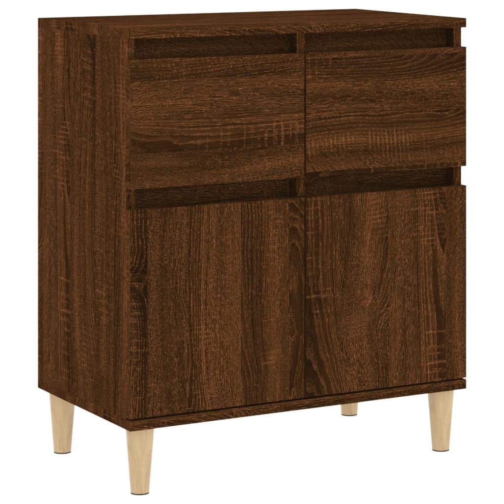 Credenza Rovere Marrone 60x35x70 cm in Legno Multistrato 819683