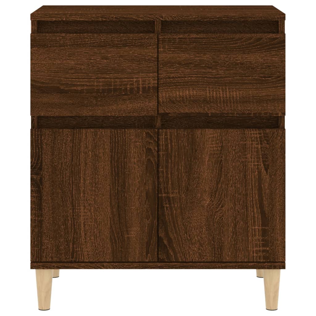 Credenza Rovere Marrone 60x35x70 cm in Legno Multistrato 819683