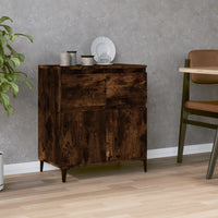 Credenza Rovere Fumo 60x35x70 cm in Legno Multistrato 819689