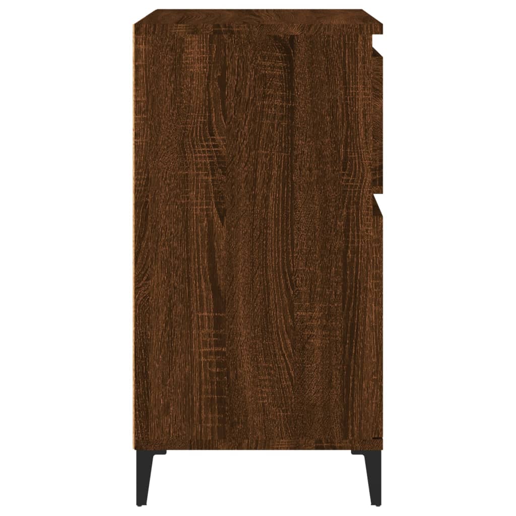 Credenza Rovere Marrone 60x35x70 cm in Legno Multistrato 819691