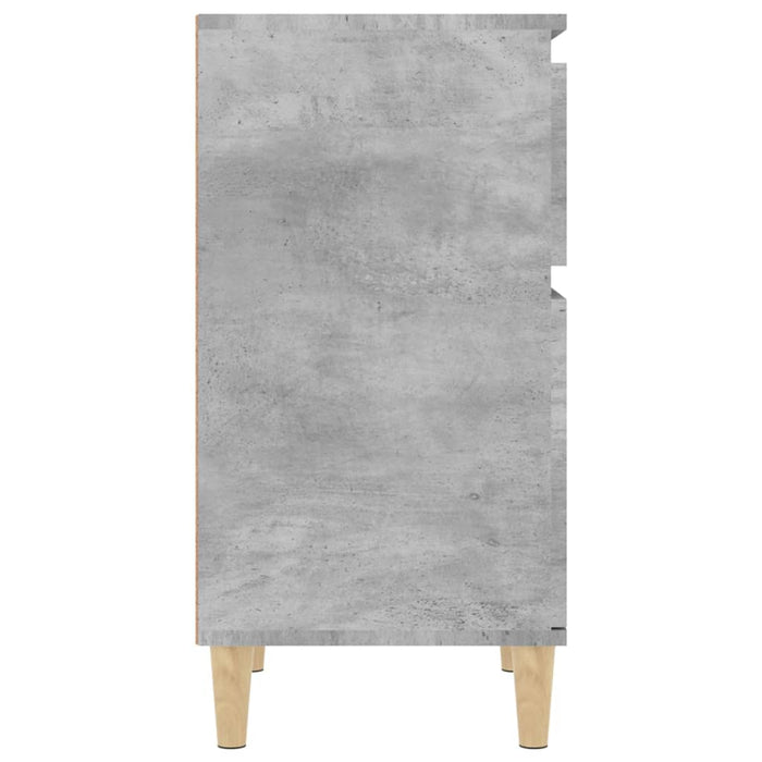 Comodini 2 pz Grigio Cemento 40x35x70 cm 819701