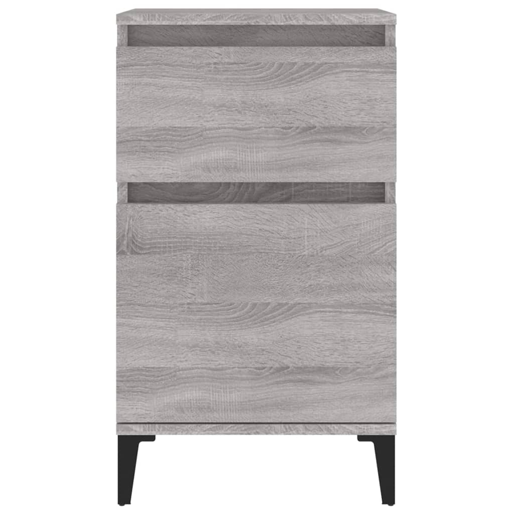 Comodini 2 pz Grigio Sonoma 40x35x70 cm 819721