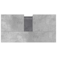 Armadietto da Bagno Grigio Cemento 65x33x60cm Legno Multistrato 819824