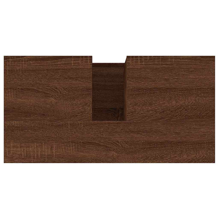 Armadietto Bagno Rovere Marrone 65x33x60cm in Legno Multistrato 819827