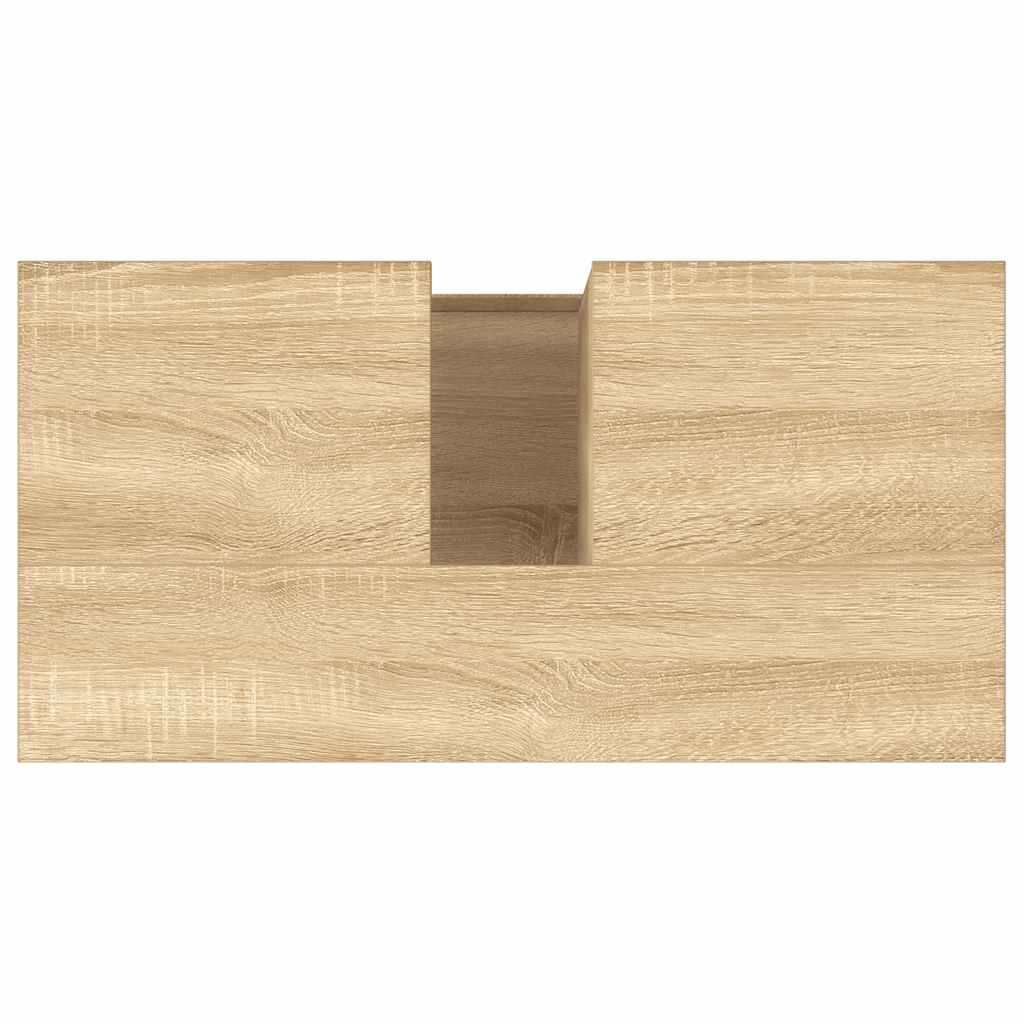 Armadietto da Bagno Rovere Sonoma 65x33x60 cm Legno Multistrato 819831