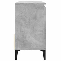 Armadietto da Bagno Grigio Cemento 65x33x60cm Legno Multistrato 819832