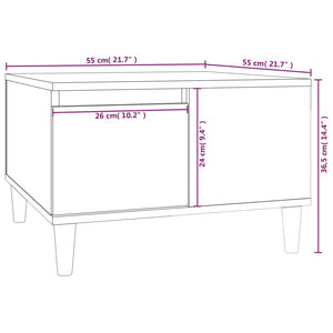 Tavolino Salotto Rovere Sonoma 55x55x36,5 cm Legno Multistrato 821079