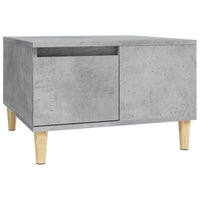 Tavolino Salotto Grigio Cemento 55x55x36,5 cm Legno Multistrato 821080