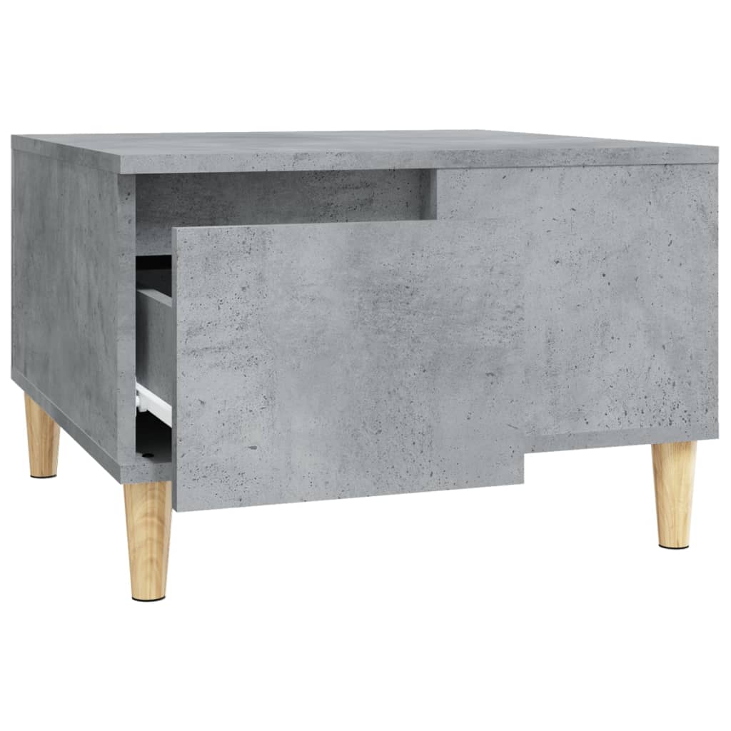 Tavolino Salotto Grigio Cemento 55x55x36,5 cm Legno Multistrato 821080