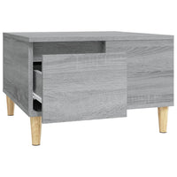 Tavolino Salotto Grigio Sonoma 55x55x36,5 cm Legno Multistrato 821082