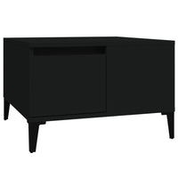 Tavolino da Salotto Nero 55x55x36,5 cm in Legno Multistrato 821085