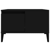 Tavolino da Salotto Nero 55x55x36,5 cm in Legno Multistrato 821085