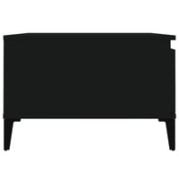 Tavolino da Salotto Nero 55x55x36,5 cm in Legno Multistrato 821085